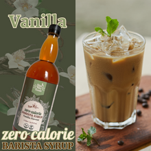 Load image into Gallery viewer, Blue Nile Foods Sugar Free Barista Vanilla syrup Coffee Syrup - Guilt Free Coffee Syrup, Perfect Flavour Enhancer for Coffee Lovers & Health Conscious Enthusiasts, Keto Friendly, Zero Calorie