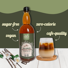 Load image into Gallery viewer, Blue Nile Foods Sugar Free Barista Vanilla syrup Coffee Syrup - Guilt Free Coffee Syrup, Perfect Flavour Enhancer for Coffee Lovers & Health Conscious Enthusiasts, Keto Friendly, Zero Calorie