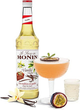 Load image into Gallery viewer, MONIN Premium Vanilla Syrup 1L with FREE Cocktail Recipe Card