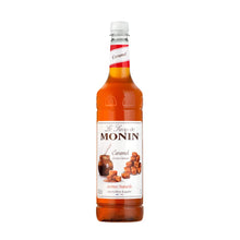 Load image into Gallery viewer, Monin Caramel Syrup, Hazelnut Syrup and Vanilla Syrup with Free Recipe Card for Cocktails and Coffee
