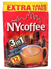 Load image into Gallery viewer, NY Coffee 3 in 1 sachets [8 x 12] 96 servings- Vanilla flavour, instant coffee sachets, for home or office use.…
