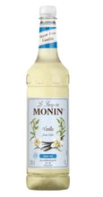 Load image into Gallery viewer, MONIN Premium Sugar Free Vanilla Syrup 1L with FREE Cocktail Recipe Card
