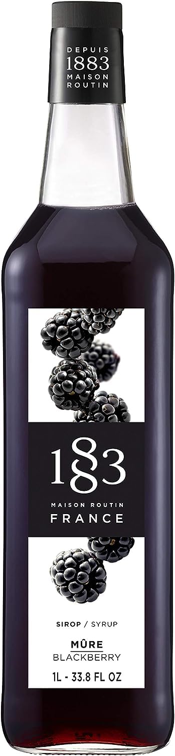 Maison Routin 1883 Blackberry Syrup - Glass Bottle - 1 Liter