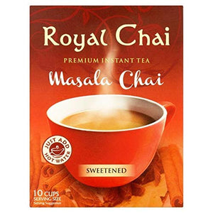 Royal Chai Masala Sweetened 220g (Pack of 4) – Premium Instant Tea – Masala Tea – Natural – Instant Masala Indian Tea