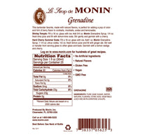 Load image into Gallery viewer, MONIN Premium Grenadine Syrup 1L with FREE Cocktail Recipe Card
