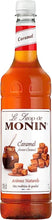 Load image into Gallery viewer, MONIN Premium Caramel Syrup 1L with FREE Cocktail Recipe Card
