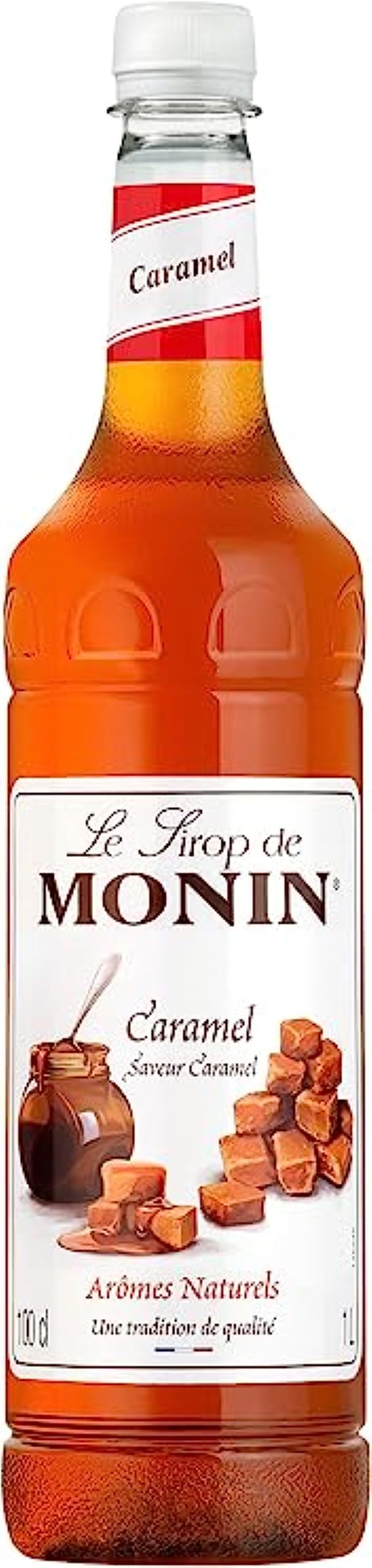 MONIN Premium Caramel Syrup 1L with FREE Cocktail Recipe Card