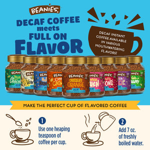 Beanies Decaf Creamy Caramel 50g Jars 2 Pack