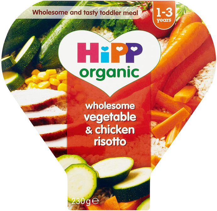 Hipp Organic Vegetable and Chicken Risotto Tray Meal from 12 Months 230 g - 5 Pack