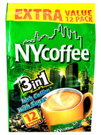 NY Coffee 3 in 1 sachets [8 x 12] 96 servings- Irish coffee with sugar, instant coffee sachets