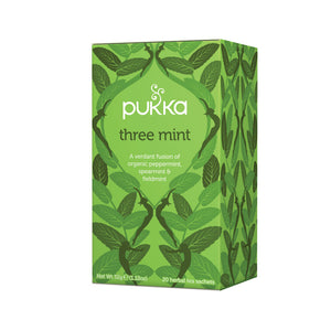 Pukka Three Mint 80 Tea Bags - 4 Pack