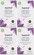 Dragonfly Tea - Earl Grey Rooibos Tea - 40 Bag - 4 Pack Bundle